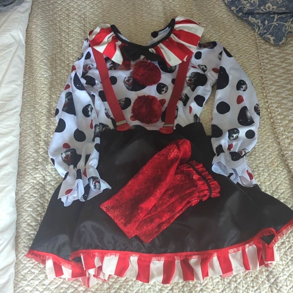 Girls clown costume